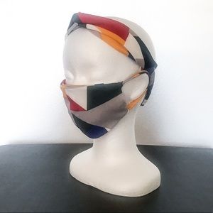 Face Mask and Headband in Mondrian